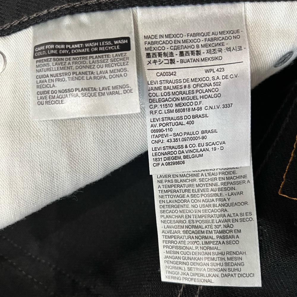 Original Levi’s 505 Regular Fit Men’s Black Jeans Brand New “NWOT” - Picture 11 of 16